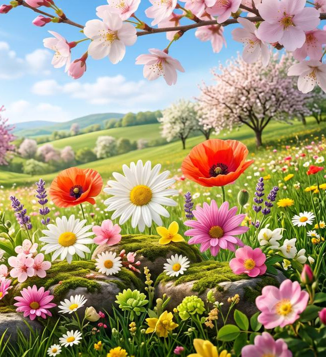 شکوفه های بهاری